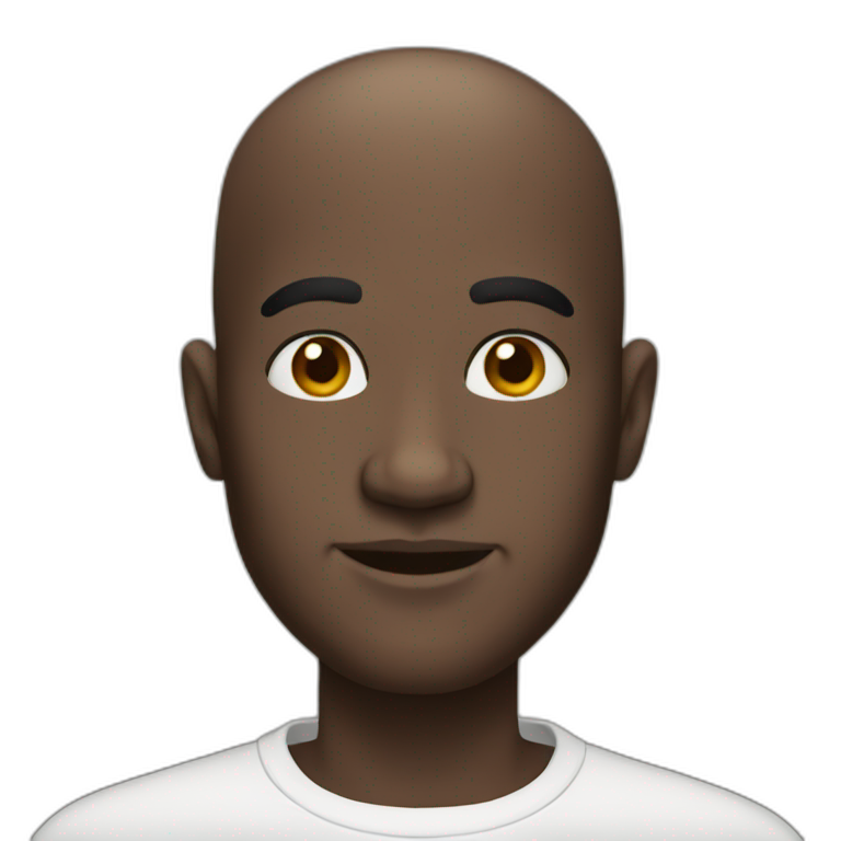 A bald Latino man hugging his black haired wife | AI Emoji Generator