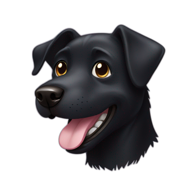 Dog with smile | AI Emoji Generator