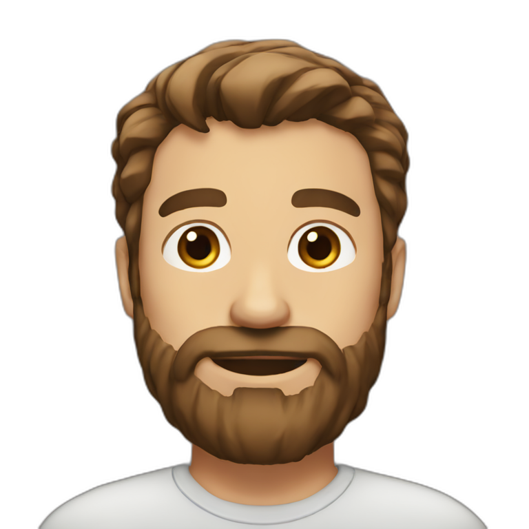 student man with photocamera and brown hair | AI Emoji Generator