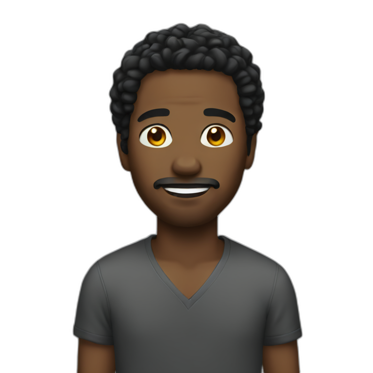 Black men eating chiken | AI Emoji Generator