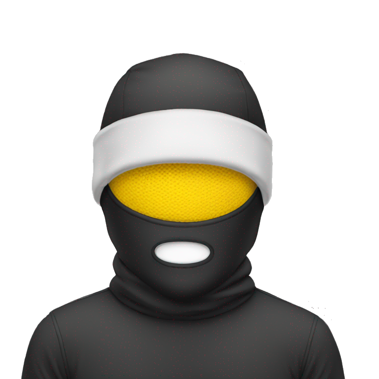 Matt black Jason ski mask | AI Emoji Generator