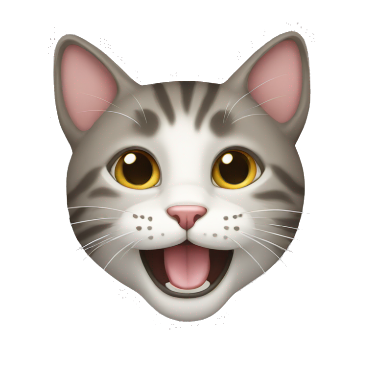 cat black happy | AI Emoji Generator