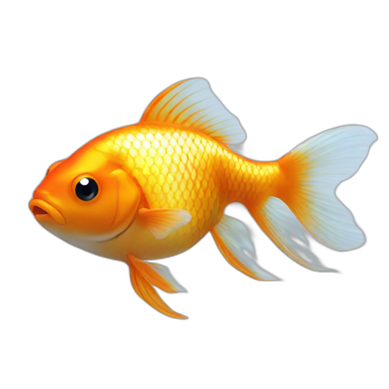 Goldfish in a bowl that says 