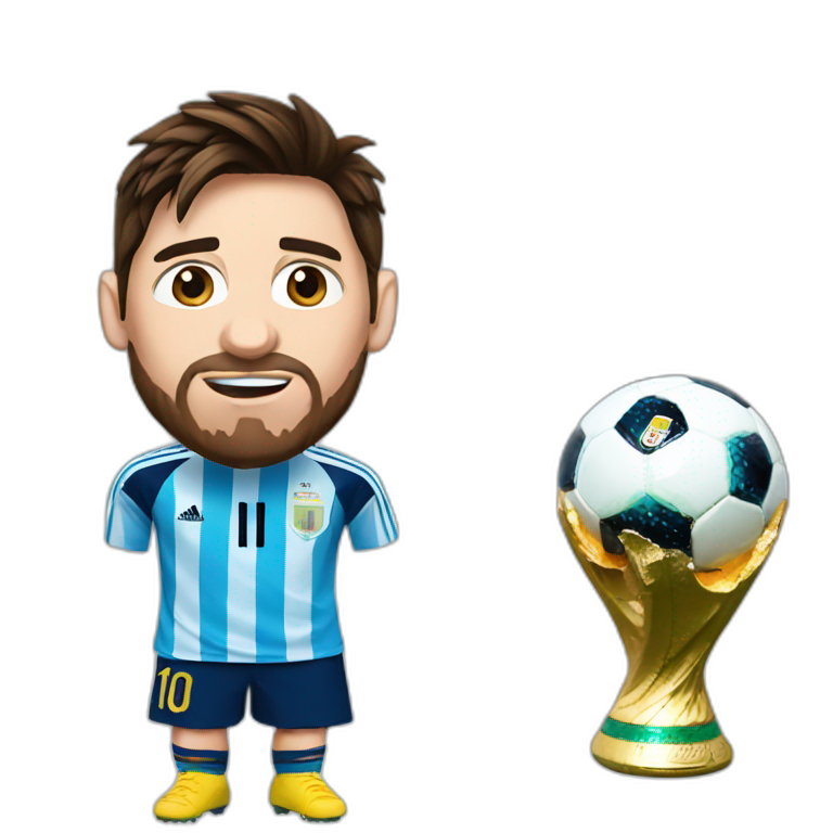 Messi-winning-the-world-cup | AI Emoji Generator