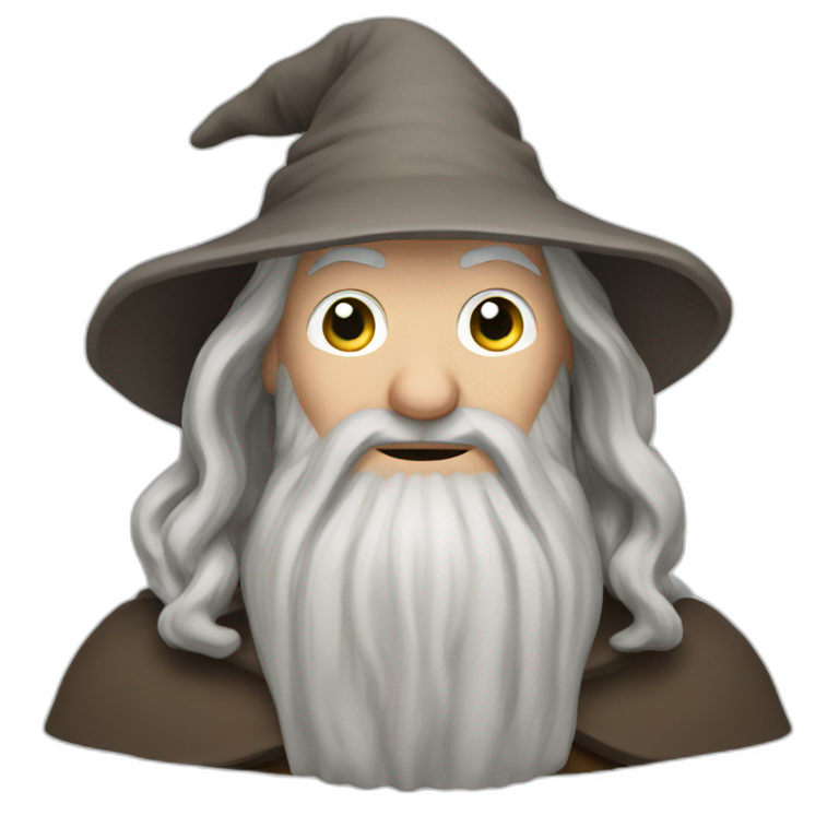 gandalf the white no hat | AI Emoji Generator