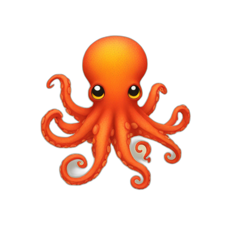 Octopus 2024 emoji plush