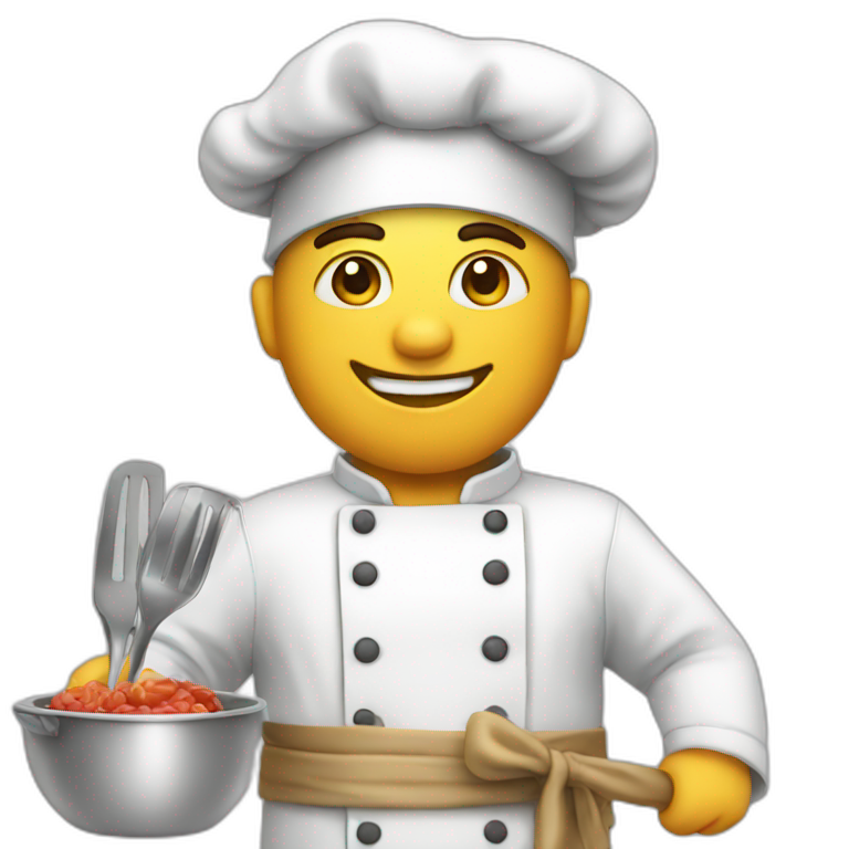 waving chef boy solo | AI Emoji Generator