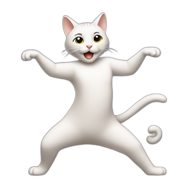 A cat dancing | AI Emoji Generator