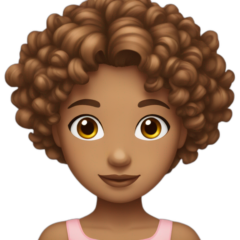 Cute girl, 7 years old, long curly light brown hair, very light brown ...