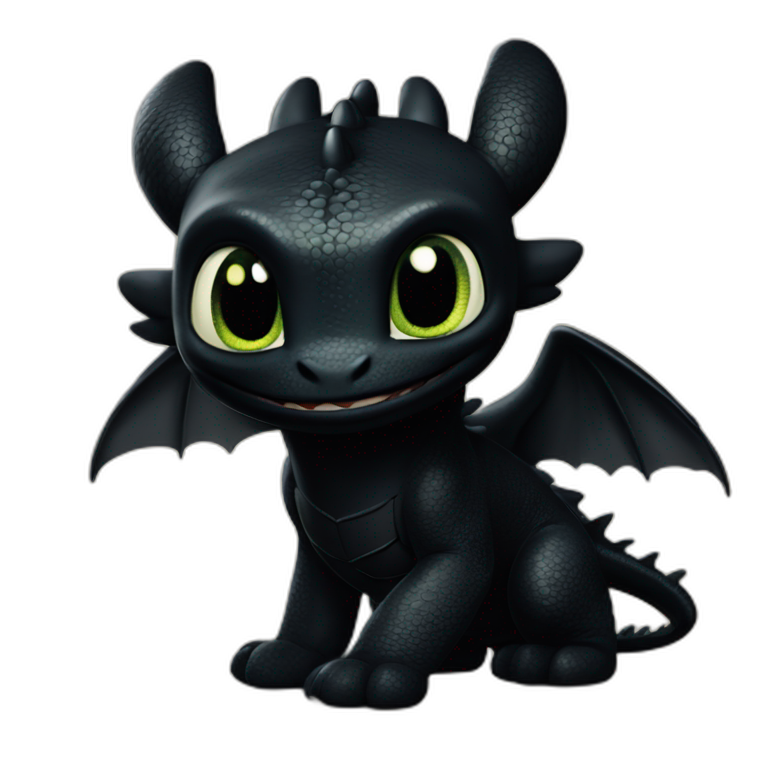 Baby Toothless The Dragon in Egg, Easter Egg, How to Train Your Dragon, Night Fury - How to Train Your Dragon Toothless - T-Shirt - Black - S - adult