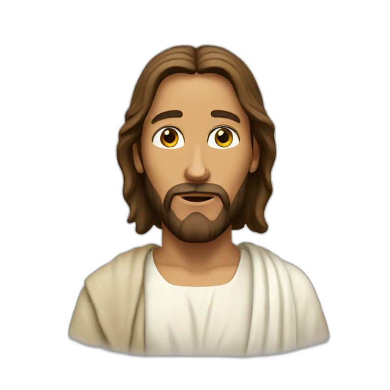 Jesus' proclamation of the greatest commandment | AI Emoji Generator