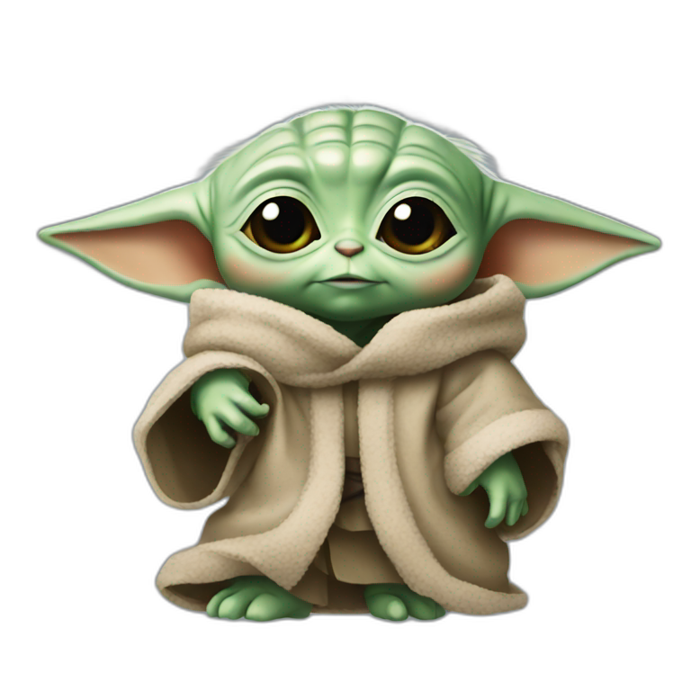 baby yoda in valencia fallas | AI Emoji Generator