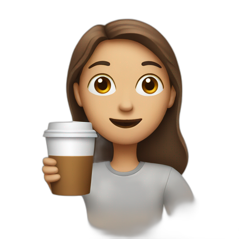 Green Haired Viking Drinking Coffee Ai Emoji Generator