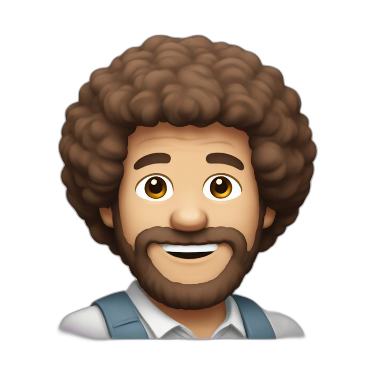 bob ross | AI Emoji Generator