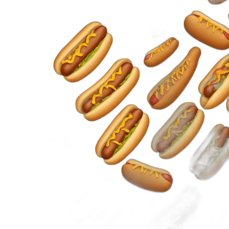 a dog eating a hot dog | AI Emoji Generator