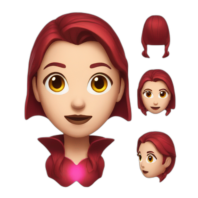 scarlet witch head | AI Emoji Generator