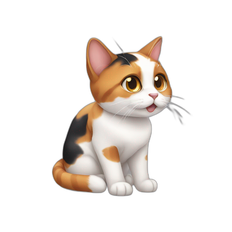 Calico Cat Full Body Ai Emoji Generator