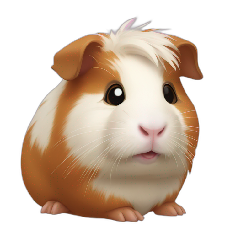 guinea pig with heart | AI Emoji Generator