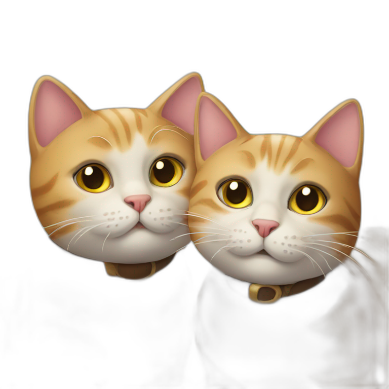 Two cats | AI Emoji Generator