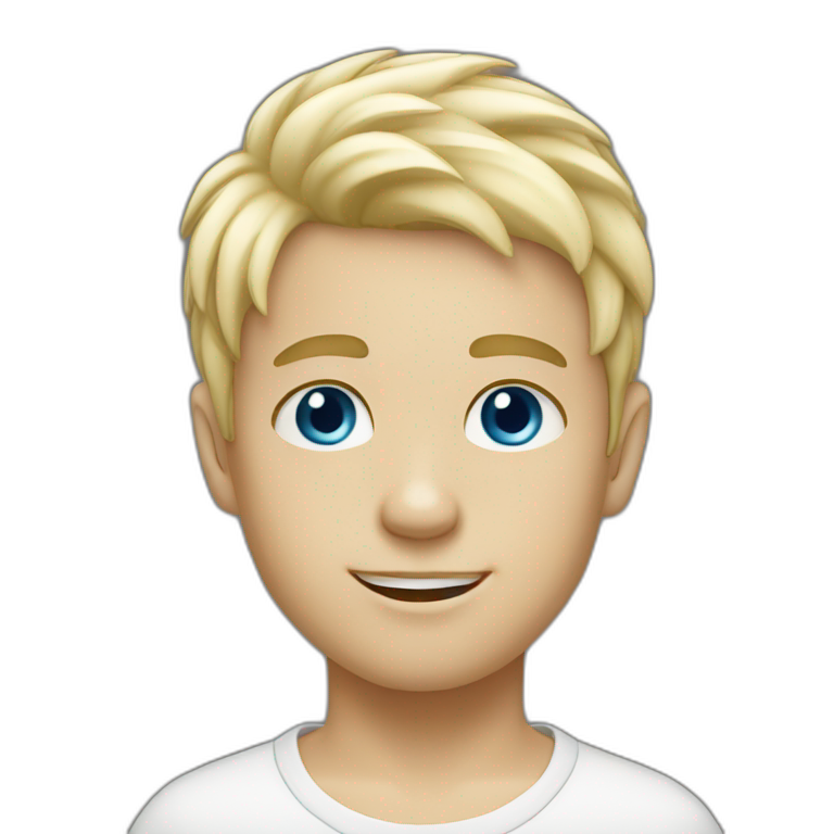 Little blonde boy | AI Emoji Generator