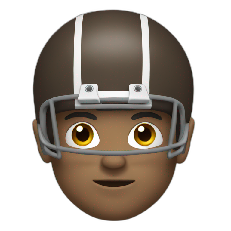 yellow football player | AI Emoji Generator