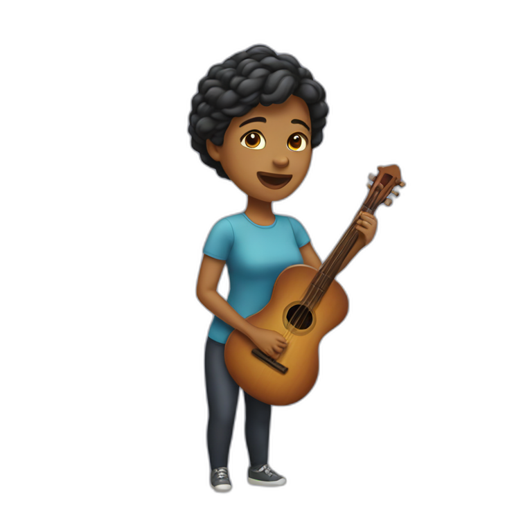 Woman playing cello | AI Emoji Generator