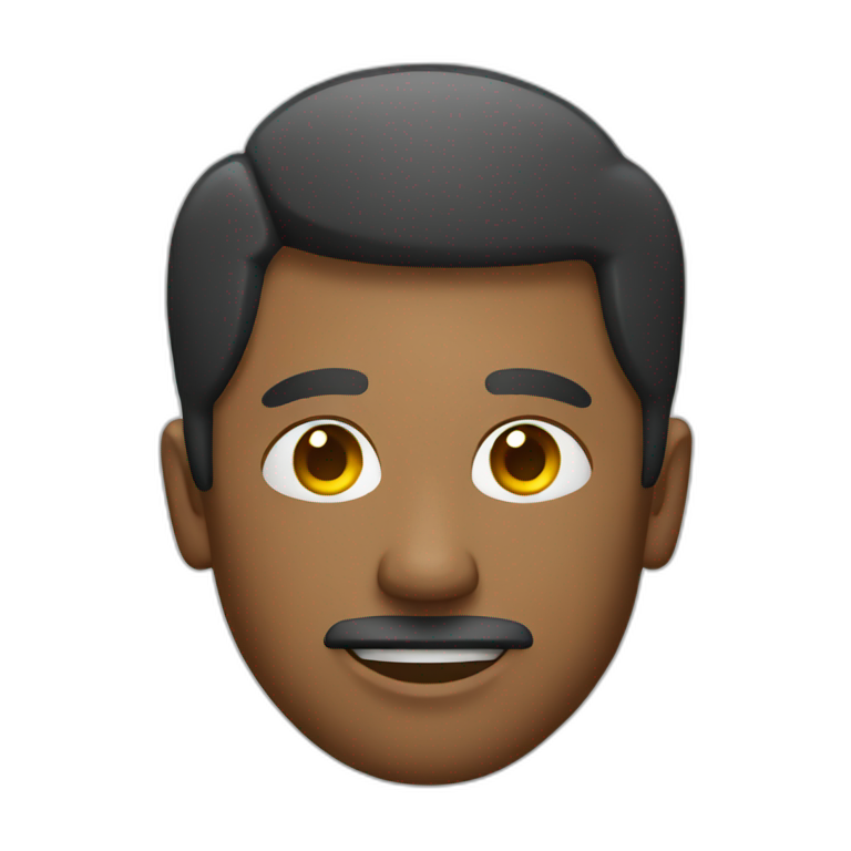 Brown man with computer and money | AI Emoji Generator