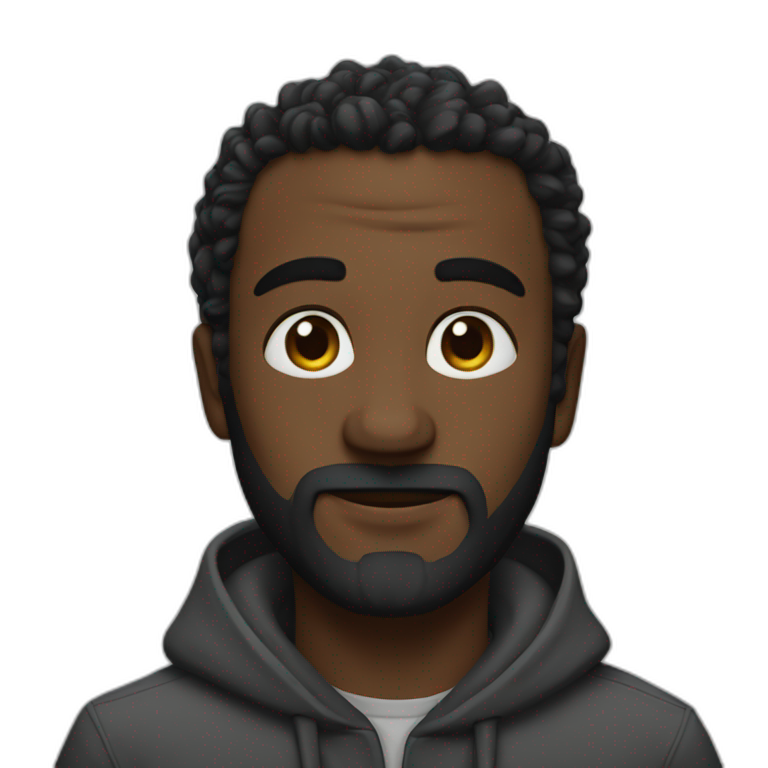 idris elba serious head and shoulders | AI Emoji Generator