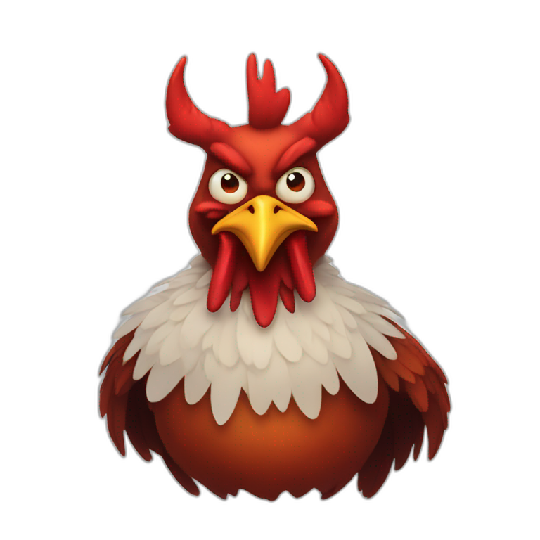 Angel with devil horns holding up halo | AI Emoji Generator