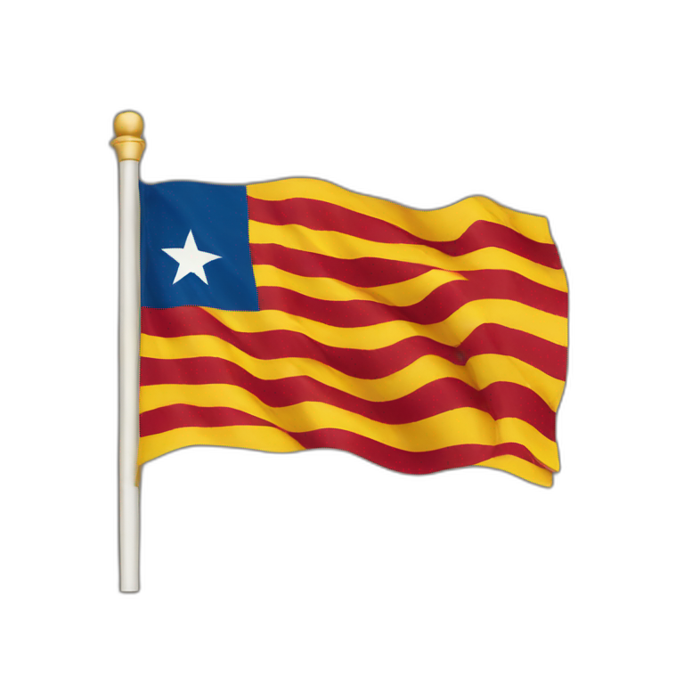 Catalan flag yellow and red | AI Emoji Generator