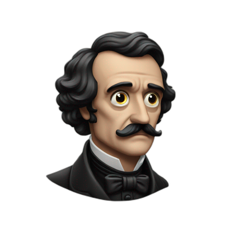 Deprived Edgar Allen Poe | AI Emoji Generator