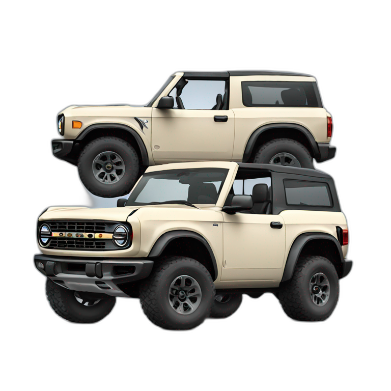 Grey 2022 ford bronco | AI Emoji Generator