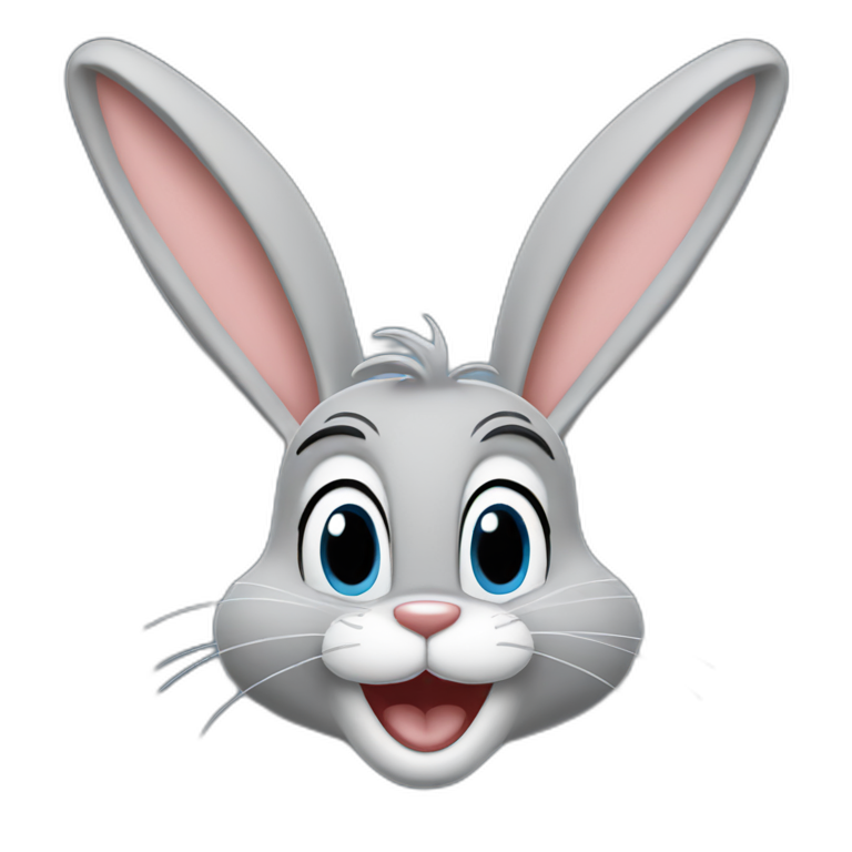 Bugs bunny saying tongue about to say no | AI Emoji Generator