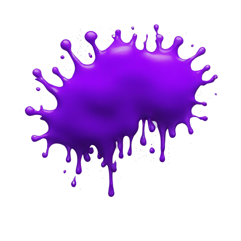 splashed with purple paint | AI Emoji Generator