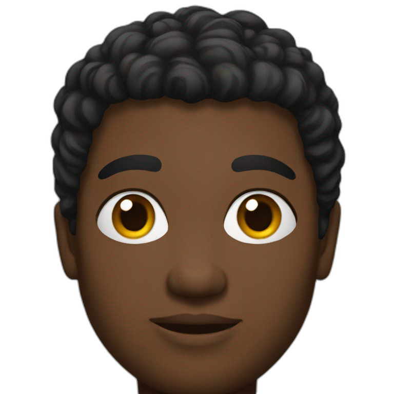 Black person with backpack | AI Emoji Generator