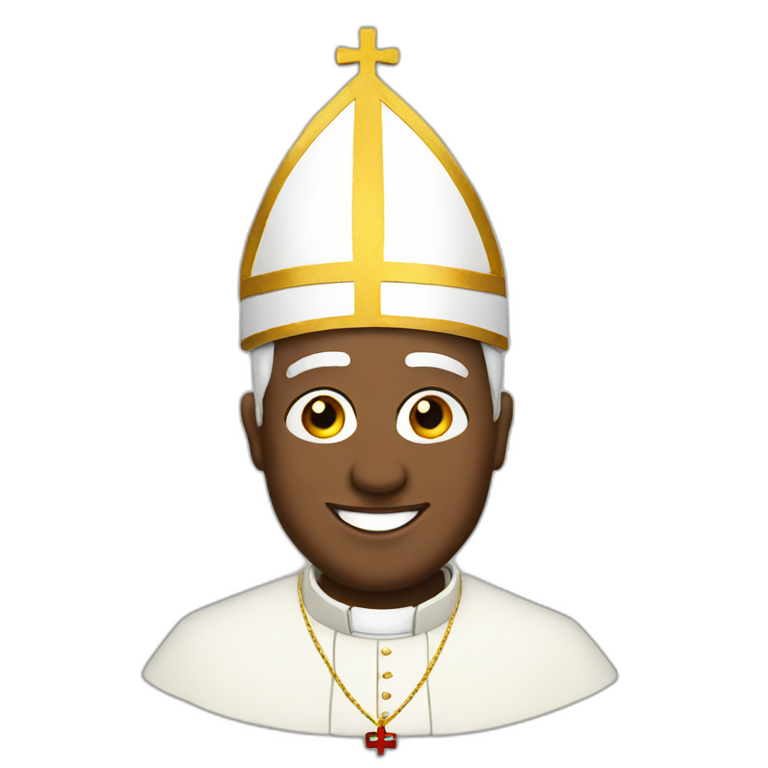 Macron as pope | AI Emoji Generator