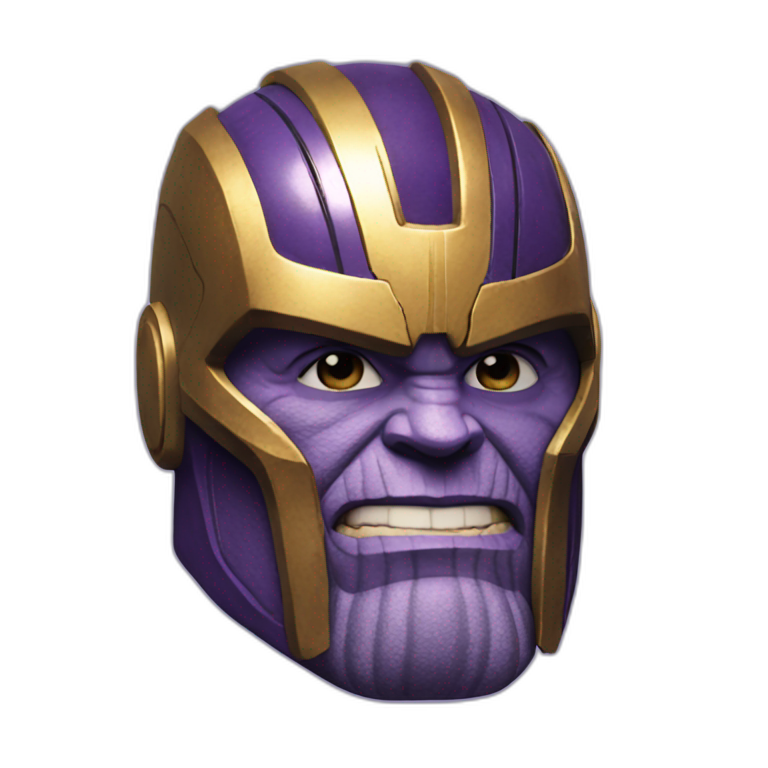 thanos with headphones | AI Emoji Generator