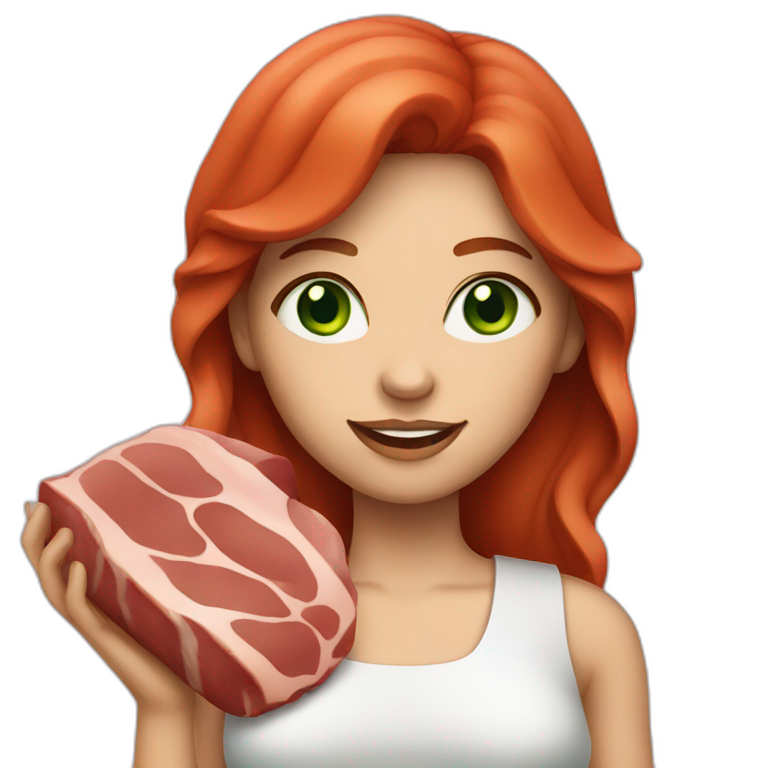 Red Hair Green Eyes Ai Emoji Generator