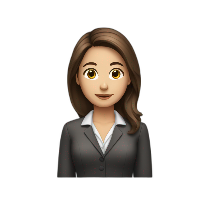 blonde female receptionist | AI Emoji Generator