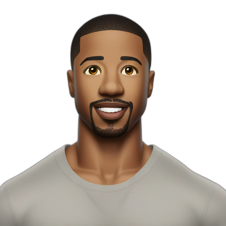 Michael-b-Jordan-s’agenou | AI Emoji Generator