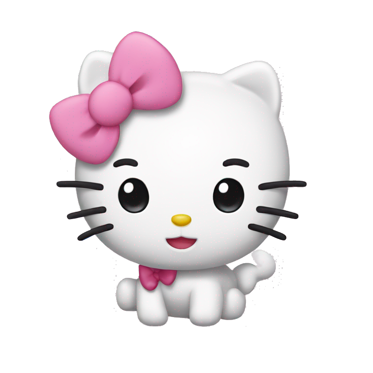 Hello kitty sad and boring | AI Emoji Generator