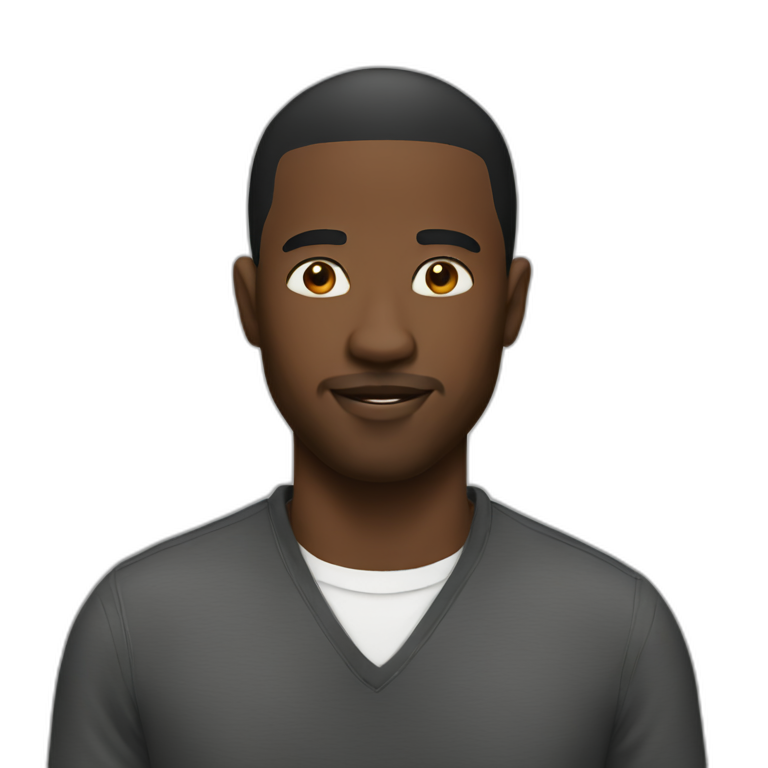 black men with suit | AI Emoji Generator