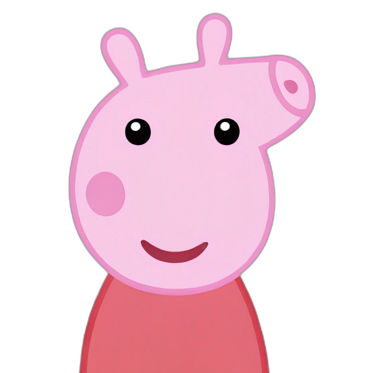 Peppa pig | AI Emoji Generator