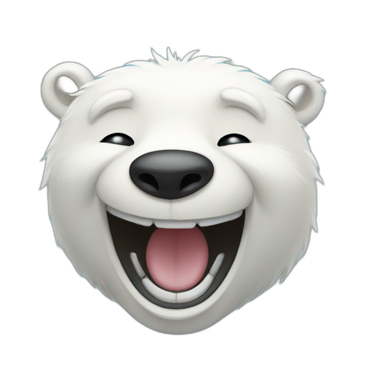 polar bear laughing | AI Emoji Generator