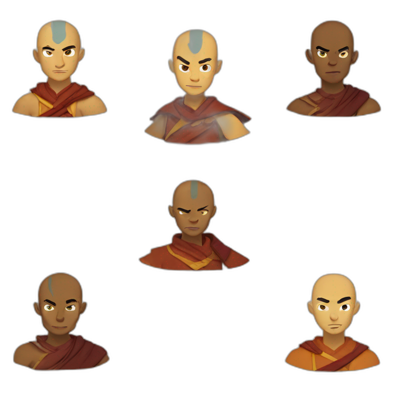 Power Activated Avatar The Airbender With A Cowboy Moustache Ai Emoji Generator 0421