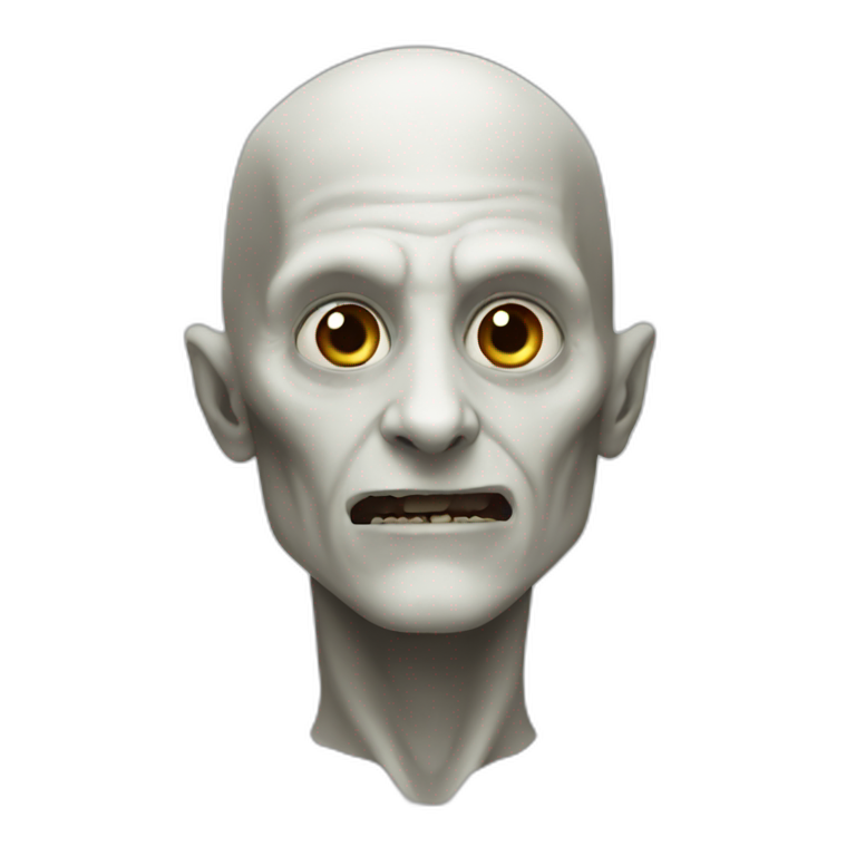 Lord Voldemort without nose | AI Emoji Generator