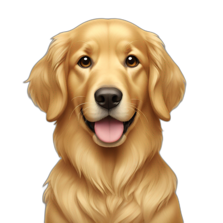 Golden retriever surfing on a wave | AI Emoji Generator