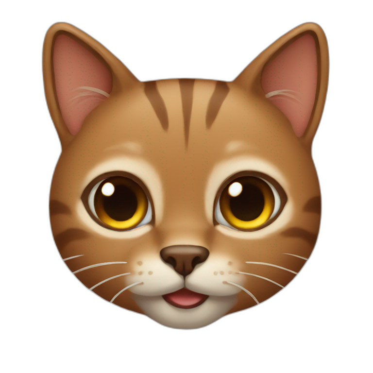 brown-cat-on-Trireme | AI Emoji Generator