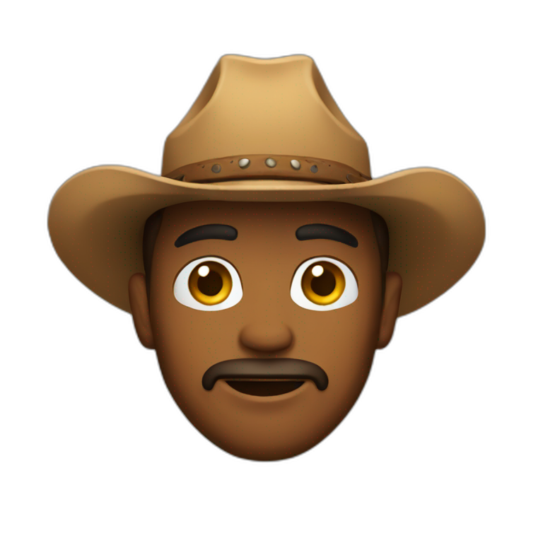 cowboy soyjak | AI Emoji Generator