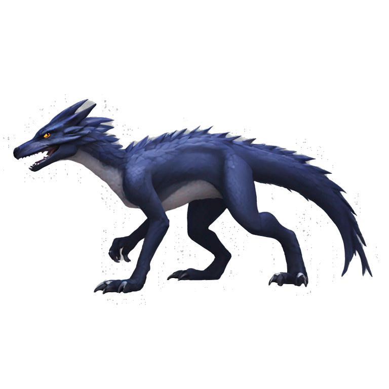 Futuristic Mechanical Sergal-raptor-nargacuga-vernid | AI Emoji Generator